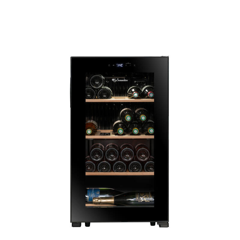 Vinoteca libre instalación - LA SOMMELIERE LS36BLACK, 36 botellas, negro
