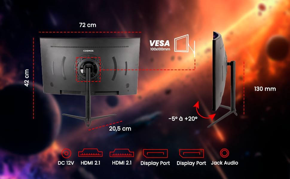 Konix Monitor Gaming Curvo Cosmos 32" - Imagen 4