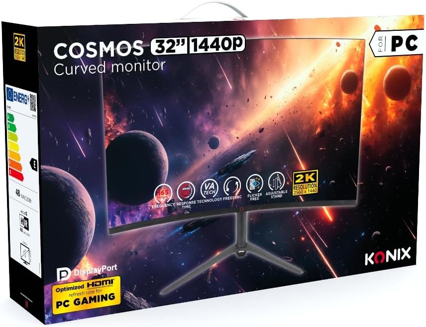 Konix Monitor Gaming Curvo Cosmos 32" - Imagen 5