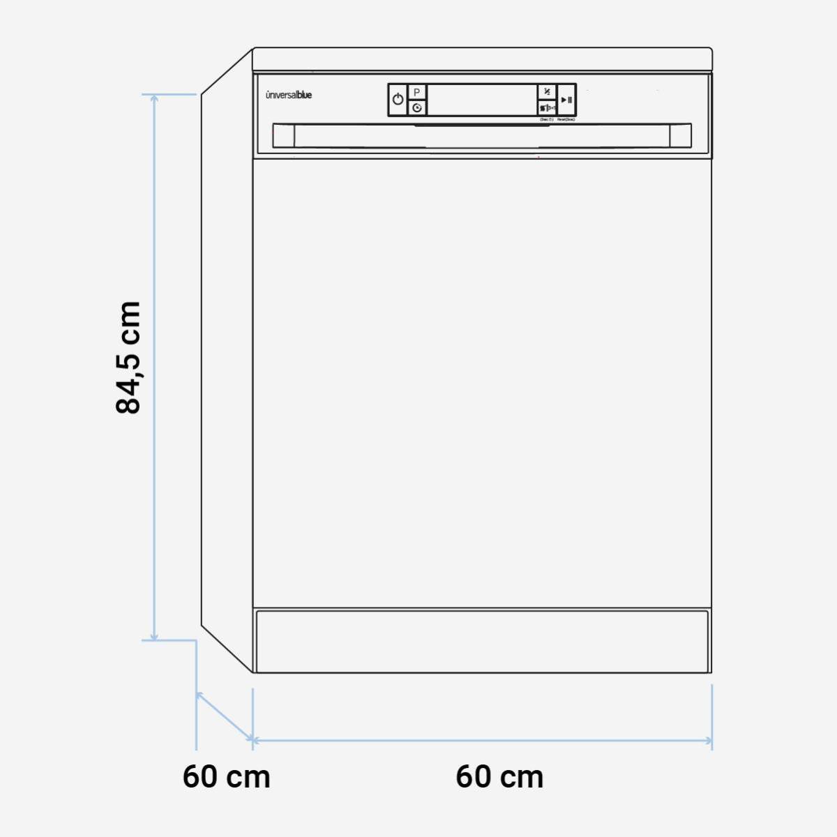 Lavavajillas ÁRTICO 4065W Digital Libre Instalación Blanco 60 cm - Imagen 3