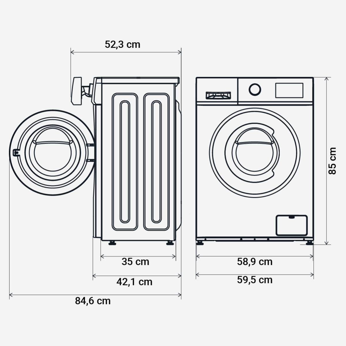 Lavadora 6 kg Carga Frontal IBIZA 4006W - Imagen 4