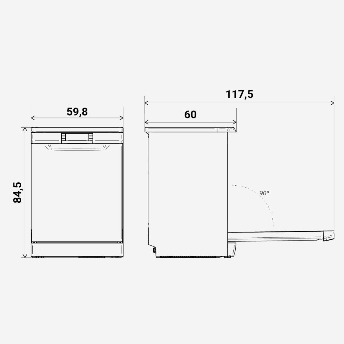 Lavavajillas JAVA 6060DX Digital Libre Instalación Inox 60 cm - Imagen 3