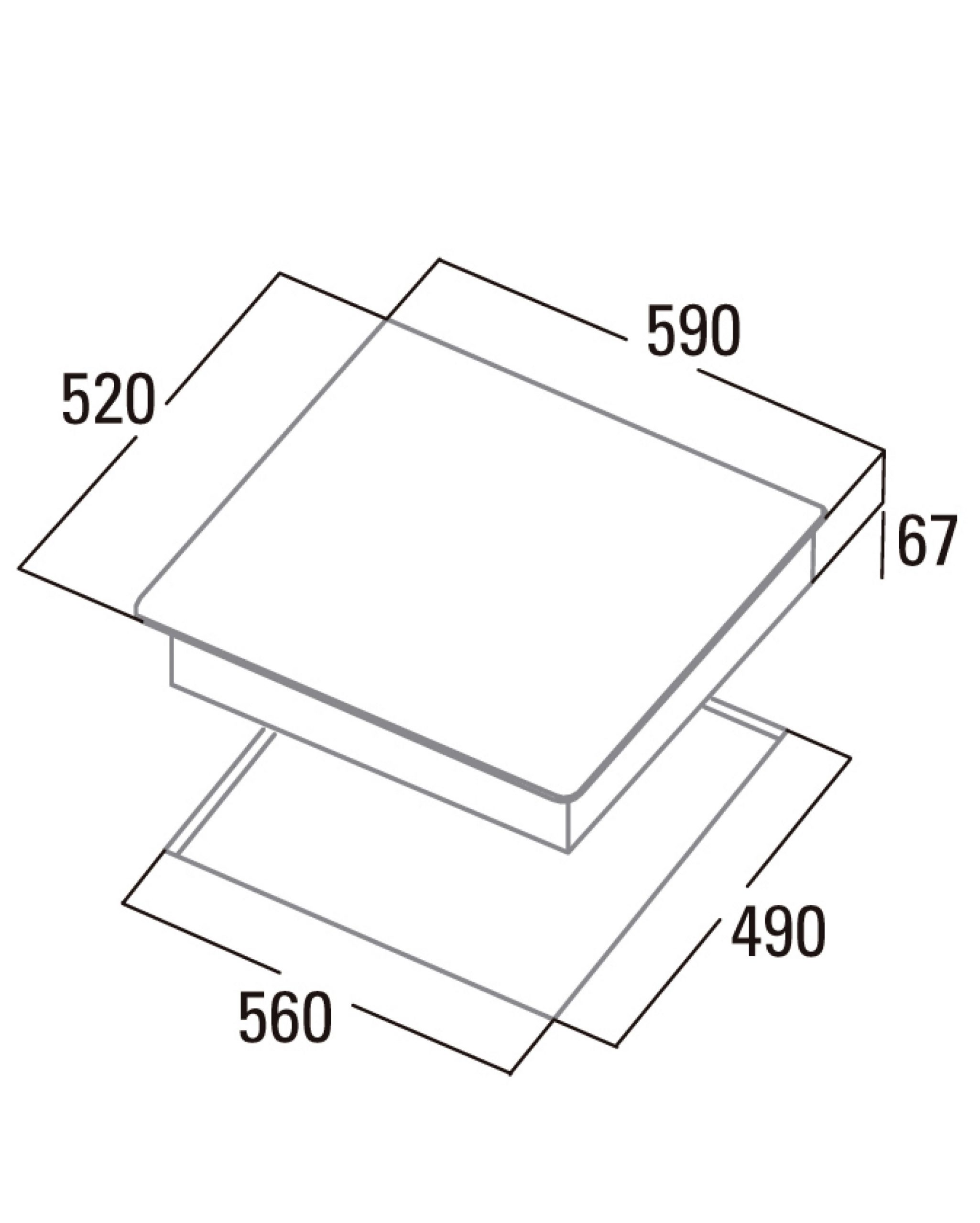 VITROCERAMICA DIGITAL CATA TN604 4/FUEGOS SIN MARCO 6000/WATIOS - Imagen 4