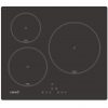 Placa de inducción digital Cata IB6303BK/A 3 fuegos, bisel, Potencia 7100W