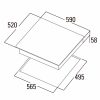 Placa de inducción digital Cata IB6303BK/A 3 fuegos, bisel, Potencia 7100W - Imagen 4