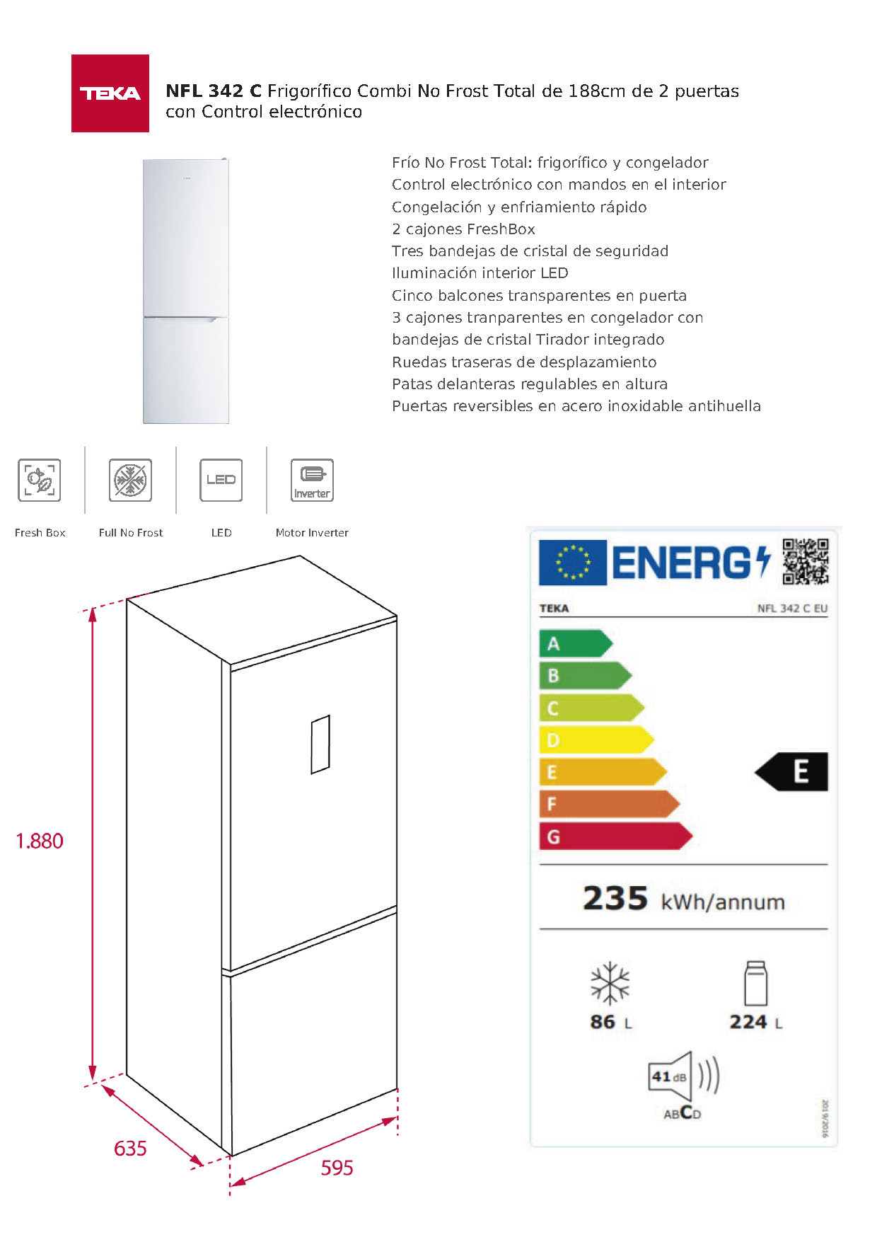 COMBI TEKA NFL342C - Imagen 3