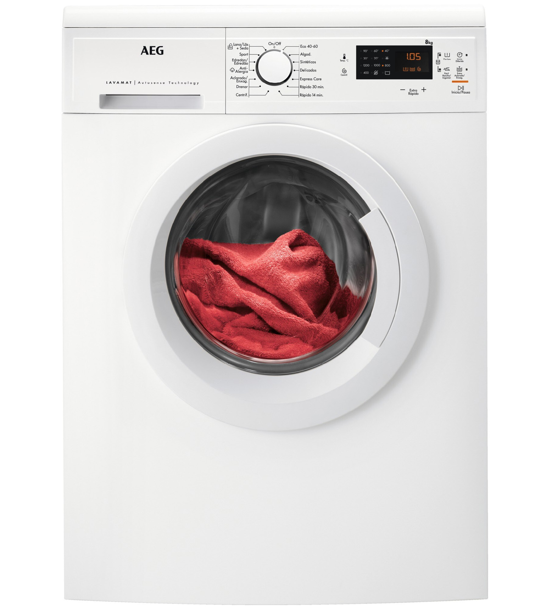 LAVADORA A.E.G. LFA5I82WRE 8/KG 1200/RPM