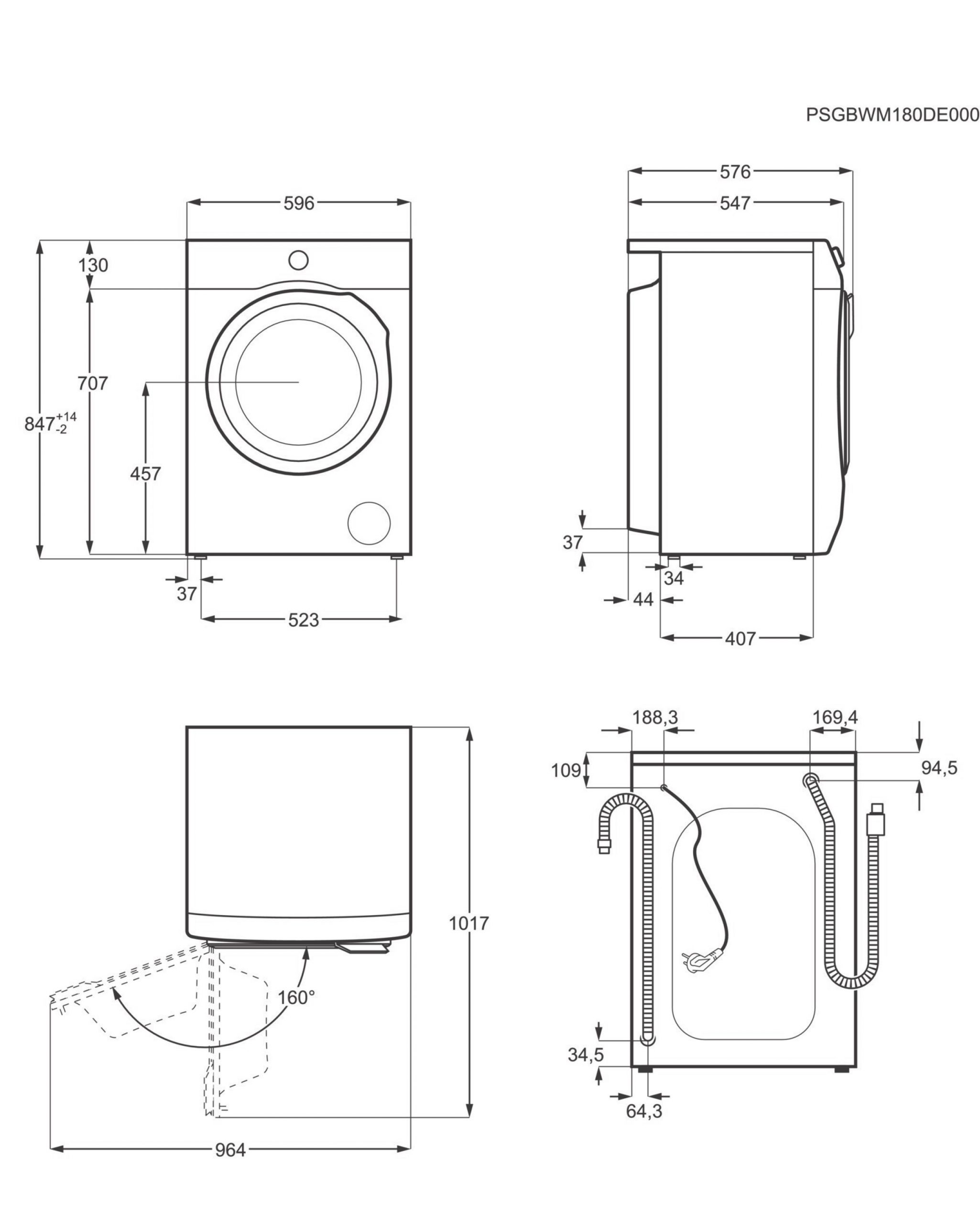 LAVADORA A.E.G. LFA5I82WRE 8/KG 1200/RPM - Imagen 4