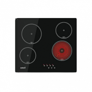 Vitroceramica digital cata tn604 4/fuegos sin marco 6000/watios