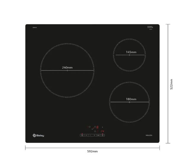 PLACA INDUCCIÓN BALAY 3EB864FR 60 cm, 3 zonas - Imagen 2