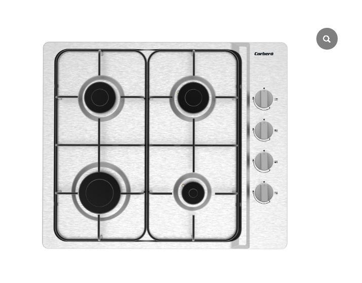 PLACA DE GAS CORBERÓ CPGS423X – 4 fuegos