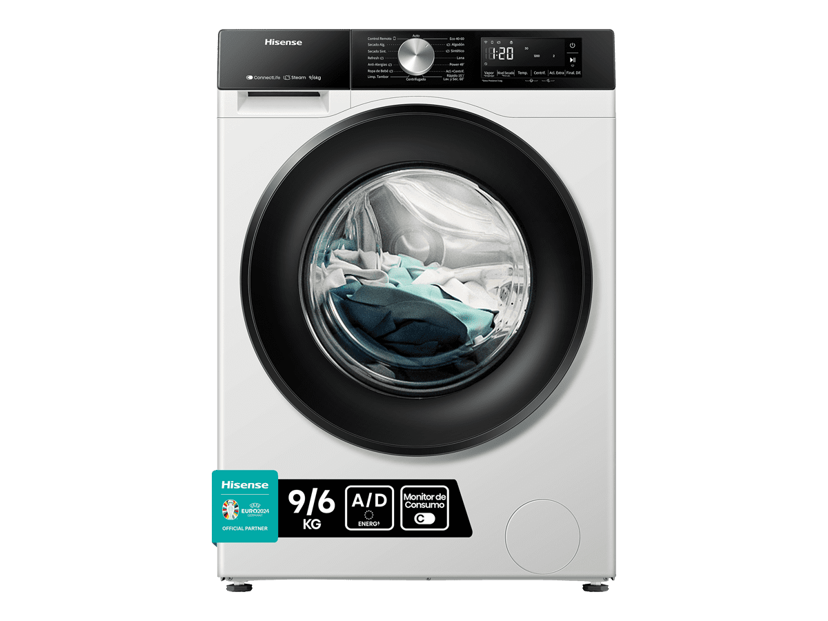 LAVADORA HISENSE WFQP9014EVM 9/KG 1400/RPM