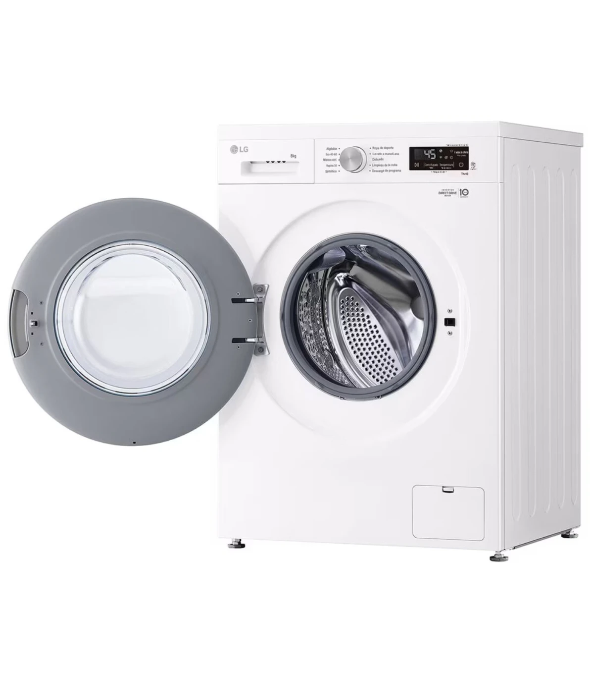 LAVADORA L.G. F4X1008NWH 8/KG 1400/RPM