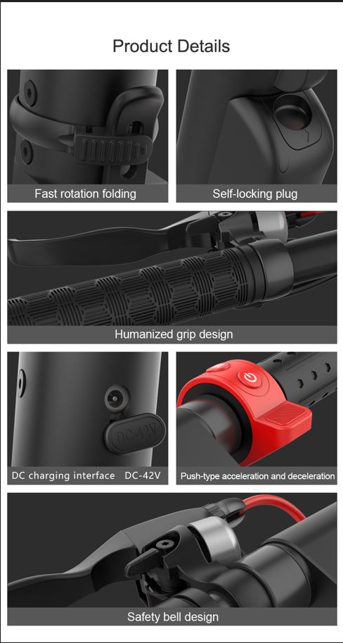 PATINETE ELECTRICO HX X8 10″ - Imagen 6