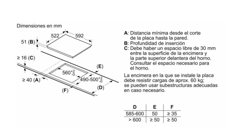 PLACA INDUCCIÓN BALAY 3EB865ERS 60 cm, 3 zonas - Imagen 4