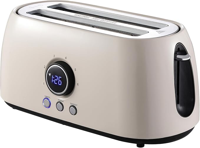 Tostador retro Juanita doble rebanada 1500W Beig - Imagen 4