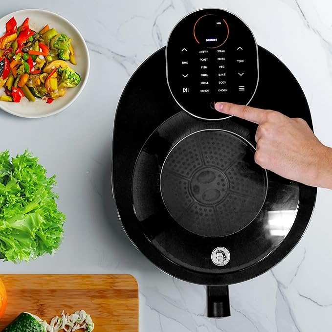 JUANITA®Freidora de aire - JUANITA EyeFire Black, 1500 W, JEFB12005 - Imagen 3