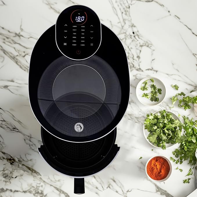 JUANITA®Freidora de aire - JUANITA EyeFire White, 1500 W, JEFW12005 - Imagen 3