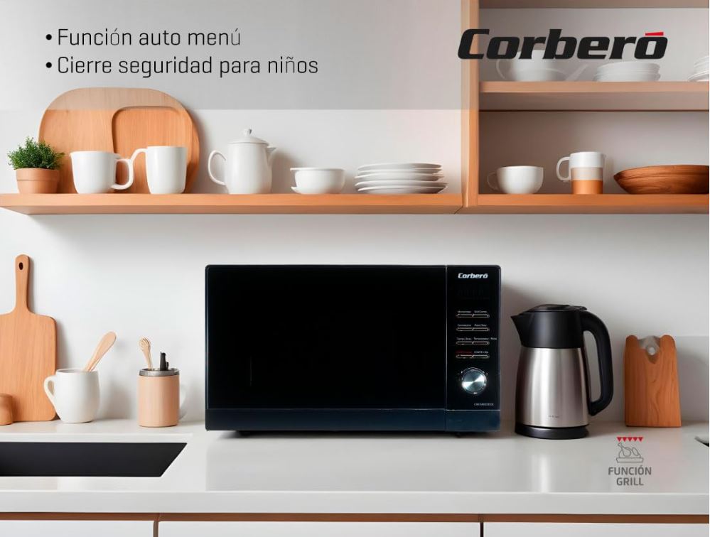 MICROONDAS CORBERÓ CMICM9023DCB - 23 L - Imagen 5