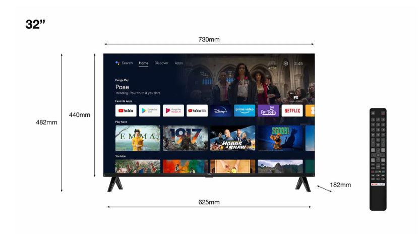 Televisor TCL 32S5400A 32” HD Android TV con HDR10 - Imagen 4