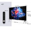 Televisor LED 43 T.C.L 43P6K UHD SMARTTV GOOGLE DIRECT 4K - Imagen 4