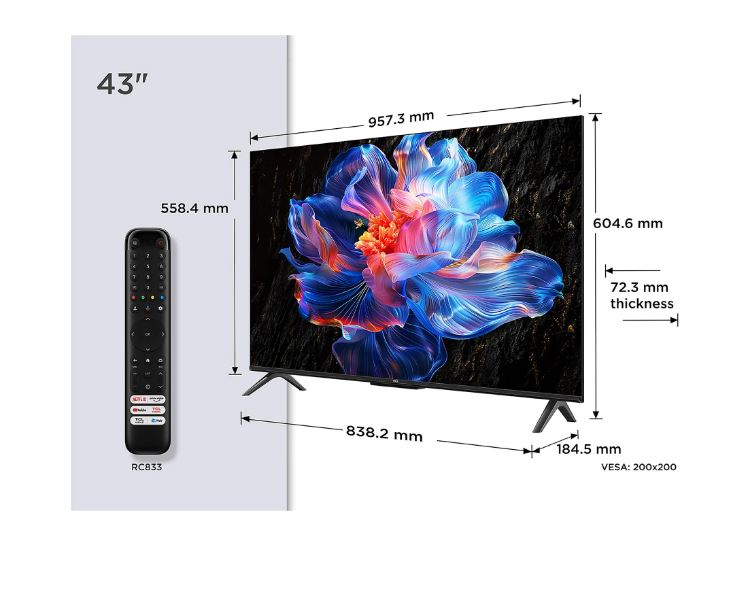 Televisor LED 43 T.C.L 43P6K UHD SMARTTV GOOGLE DIRECT 4K - Imagen 4
