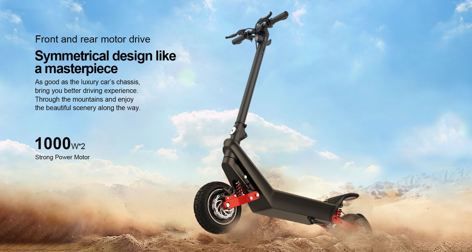 PATINETE ELÉCTRICO X10 Dual Motor 2×1200 W - Imagen 3