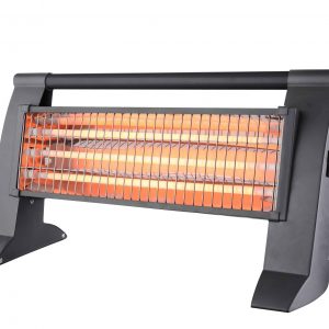 BASTILIPO, EQG-1200, Estufa de cuarzo, 3 potencias 400/800/1200W, dispositivo antivuelco,  color gris.