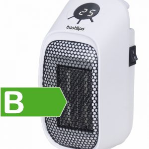 BASTILIPO, MC-400, Micro calefactor, resistencia PTC, 400W, con temporizador 1-12 horas