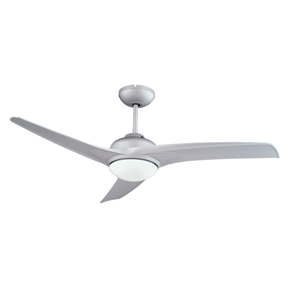 BASTILIPO, VERA TITANIO 3 LED, ventilador techo con mando a distancia, 60W, luz LED, 3 palas, 132 cm