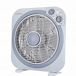BASTILIPO, ZAHARA, Ventilador Box fan, 45W, con temporizador