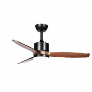 Ventilador Dc Montiel 18w Negro/roble 3aspas ABRILA