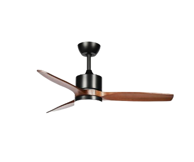 Ventilador Dc Montiel 18w Negro/roble 3aspas ABRILA