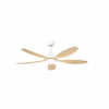 Ventilador Dc Tobarra 18w Blanco/haya 5aspas 6vel.132d ABRILA