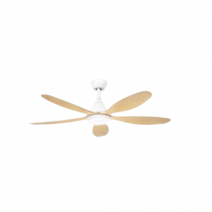 Ventilador Dc Tobarra 18w Blanco/haya 5aspas 6vel.132d ABRILA