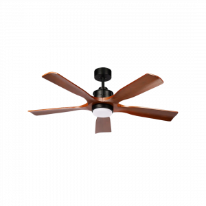 Ventilador Dc Letur 18w Negro/roble 5aspas ABRILA