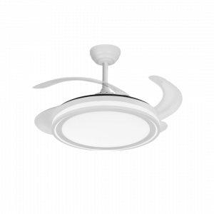 Ventilador de techo Abrila Bandido Blanco 4 aspas retractiles