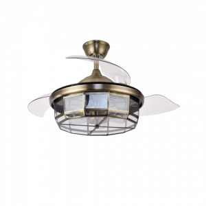 Ventilador de Techo Tornado Cuero 3aspas Desplegables 6velocidades