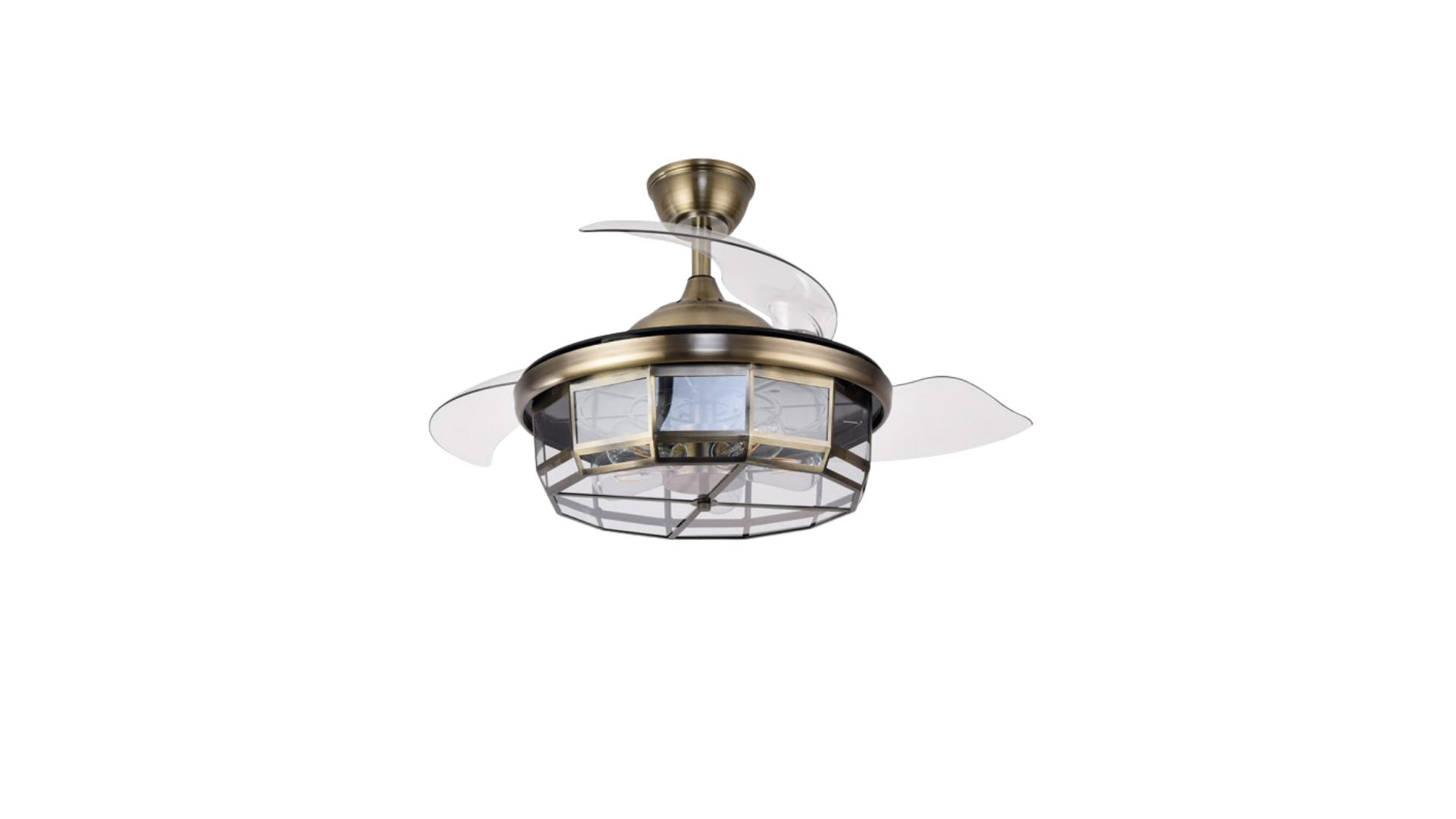 Ventilador de Techo Tornado Cuero 3aspas Desplegables 6velocidades