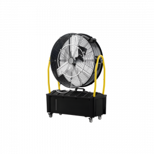 Ventilador Nebulizador Industrial Excalibur Negro/amarillo 3aspas Tanque Agua 25l
