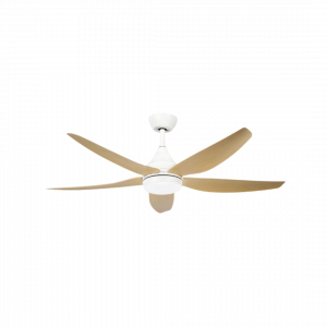 Ventilador Dc Elda 18w Blanco/haya 6vel.144d ABRILA