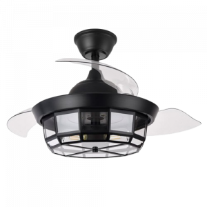 Ventilador Dc Tornado Mini Negro 3xe27 91d