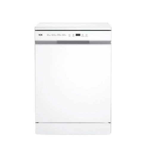 Lavavajillas VOK EVD-14FCWAD - 14 Cubiertos, Clase C, 3ª Bandeja, Apertura Automática, Aquastop - Blanco