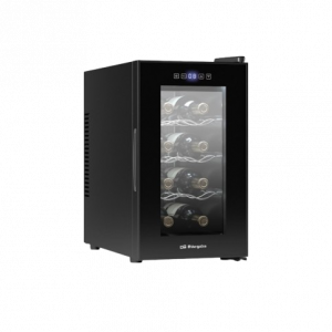 Vinoteca Orbegozo VT 840 - Capacidad 8 Botellas, 23 Litros, Control Táctil Digital, Iluminación LED y Sistema Silencioso