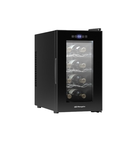 Vinoteca Orbegozo VT 840 - Capacidad 8 Botellas, 23 Litros, Control Táctil Digital, Iluminación LED y Sistema Silencioso