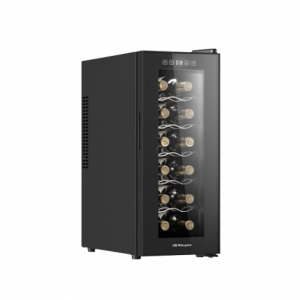 Vinoteca Orbegozo VT 1240 - Capacidad 12 Botellas, 34 Litros, Control Táctil Digital, Iluminación LED y Diseño Slim
