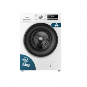 Lavadora  HYUNDAI HLF8141ADW01 8/KG 1400/RPM ARO NEGRO