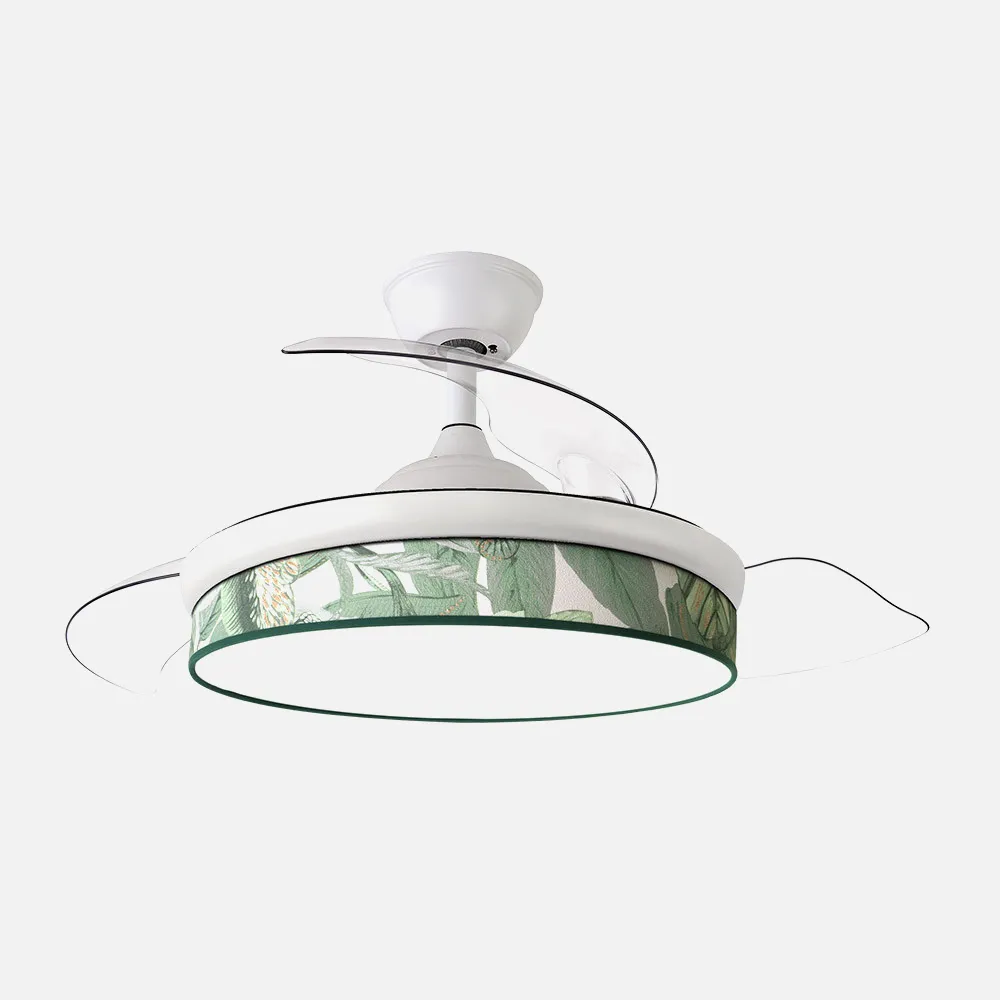 Ventilador Dc Moda Blanco/hoja Verde 108d 3aspas - Imagen 2