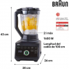 Batidora de Vaso Braun JB9040BK - Imagen 2