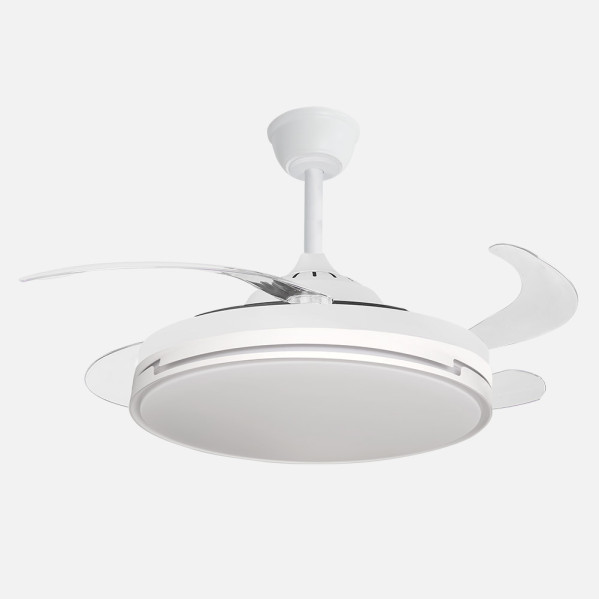 Ventilador retractil Dc Papiro 59w Blanco Abrila